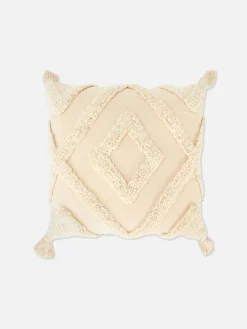 Primark Almofadas Decorativas E Capas^Almofada Decorativa Tufada Franjas Quadrada