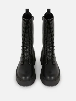 MULHER Primark Botas^Botas Estilo Motard Atacadores Sola Grossa