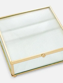 Primark Caixas E Cestos^Caixa Bijutaria Vidro Texturado