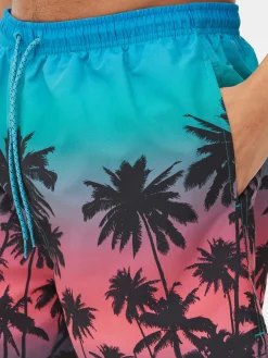 Primark Roupa De Banho E De Praia^Calções Banho Padrão Palmeiras Tingidos