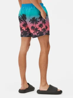 Primark Roupa De Banho E De Praia^Calções Banho Padrão Palmeiras Tingidos