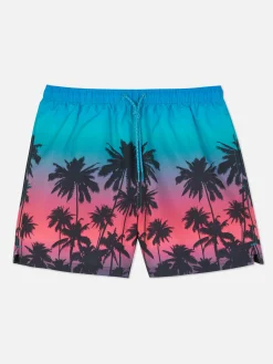Primark Roupa De Banho E De Praia^Calções Banho Padrão Palmeiras Tingidos