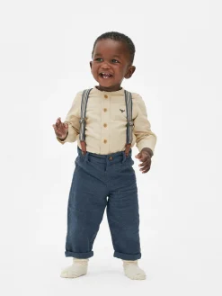 Primark Conjuntos E Visuais^Camisa Botões/calças C/suspensórios