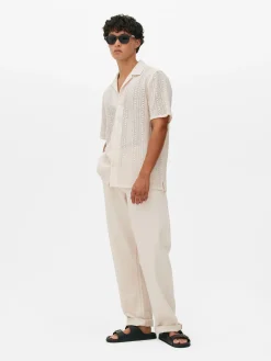 Primark Camisas^Camisa Manga Curta Botões Croché