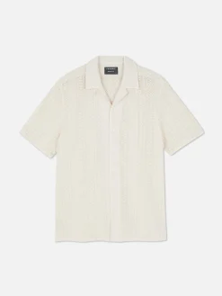 Primark Camisas^Camisa Manga Curta Botões Croché