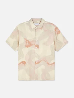 Primark Camisas^Camisa Manga Curta Padrão Abstrato Kem