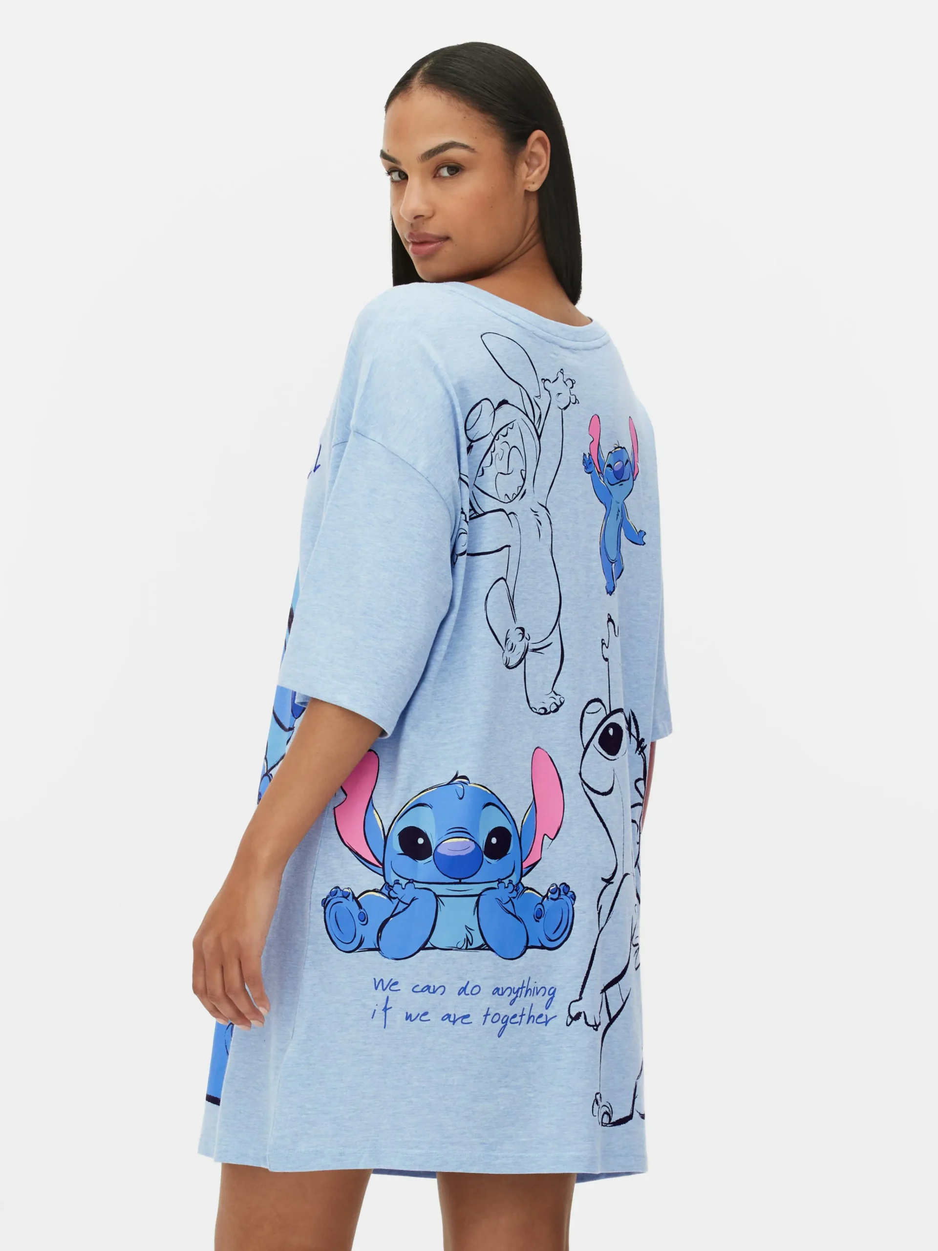 MULHER Primark Camisas De Noite E Camisas De Dormir^Camisa Noite Disney Stitch & Scrump