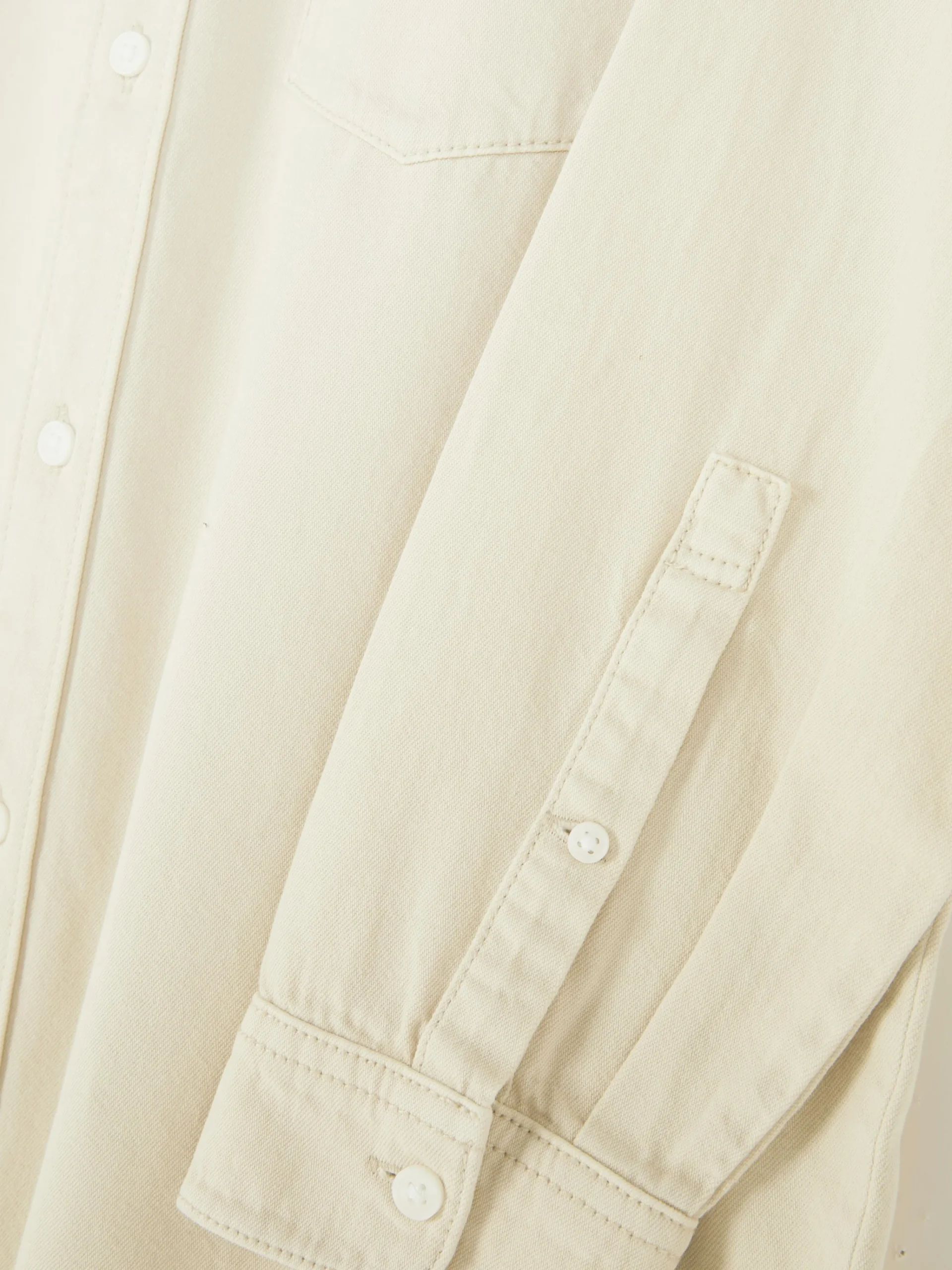 Primark Camisas^Camisa Sarja Algodão Manga Comprida