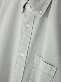 Primark Camisas^Camisa Sarja Algodão Manga Comprida