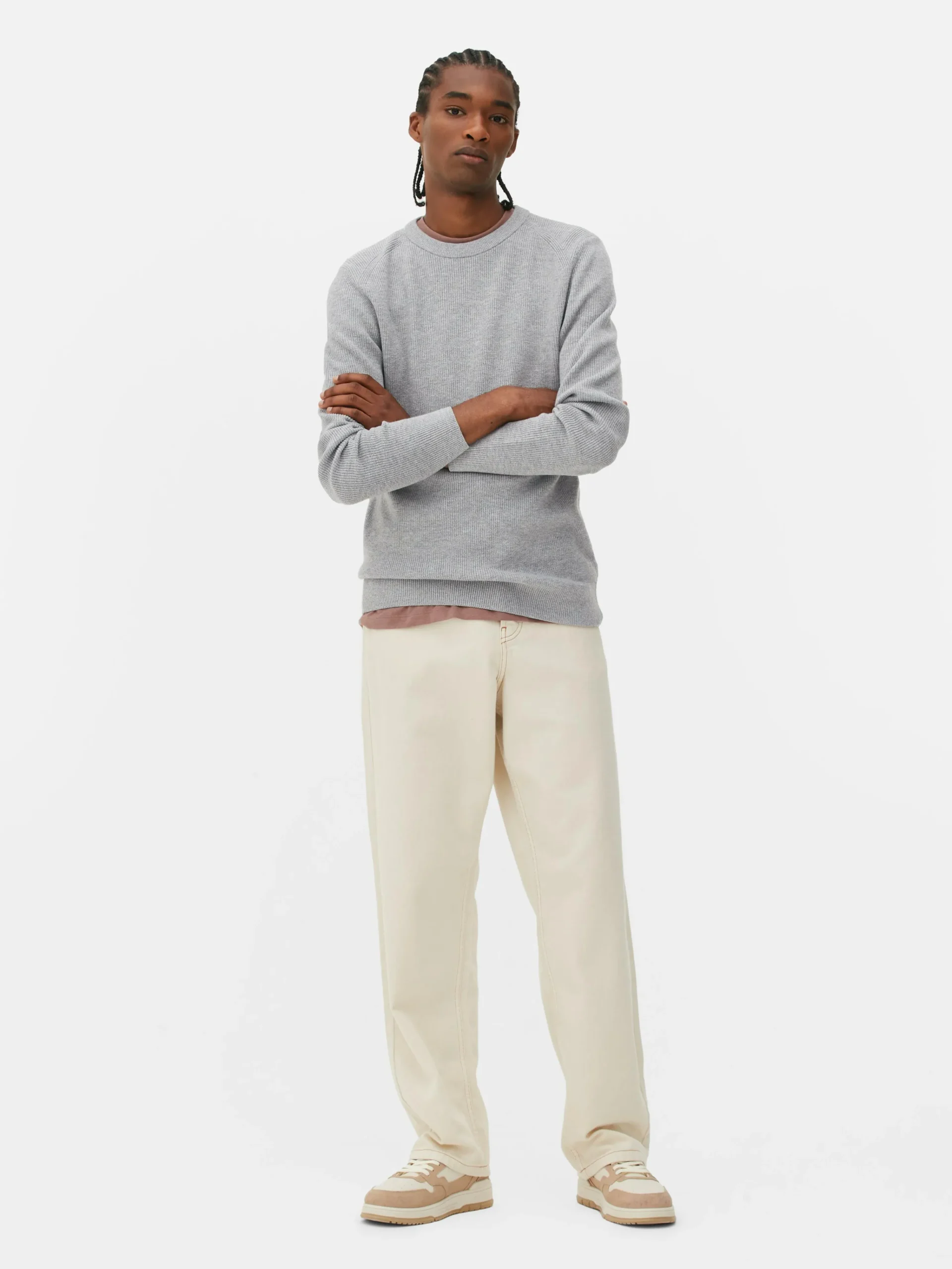 Primark Camisolas E Casacos De Malha^Camisola Canelada Decote Redondo