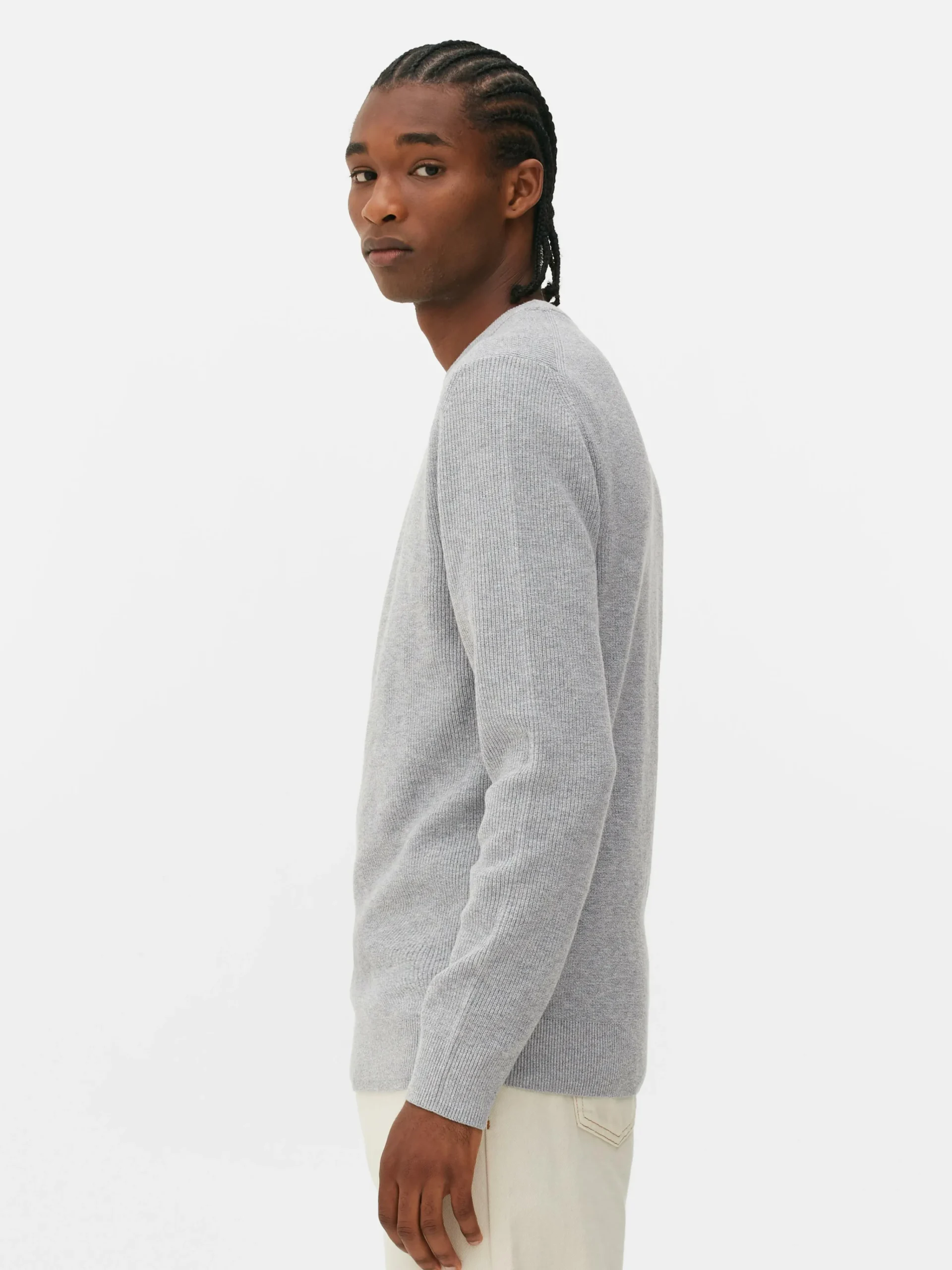 Primark Camisolas E Casacos De Malha^Camisola Canelada Decote Redondo