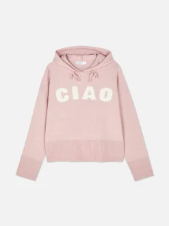 MULHER Primark Camisolas Com E Sem Capuz|Camisolas E Casacos De Malha^Camisola Capuz Malha Slogan