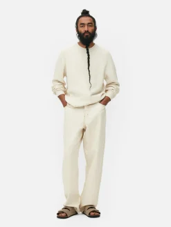 Primark Camisolas E Casacos De Malha^Camisola Decote Redondo Malha Entrançada