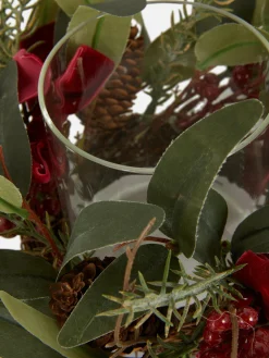 Primark Bibelots^Castiçal Natal Ramo Artificial Oliveira E Bagas