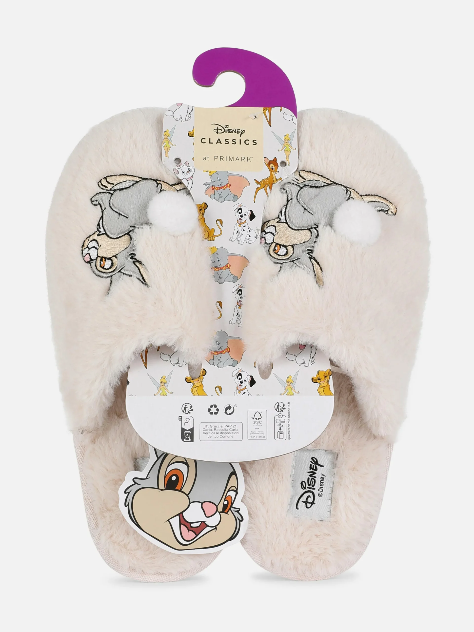 MULHER Primark Chinelos E Pantufas|Chinelos E Pantufas^Chinelos Disney Bambi Tambor