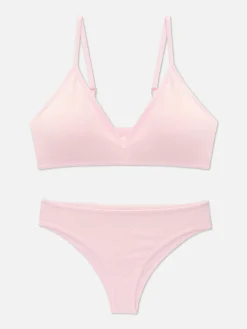 MULHER Primark Conjuntos De Lingerie^Conj. Bralette Almofadado Triângulo/tanga S/costuras