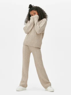 Primark Camisolas E Casacos De Malha|Conjuntos E Visuais^Conj. Coordenado Camisola/leggings Malha Entrançada