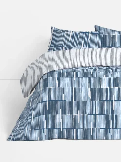 Primark Capas E Conjuntos De Edredão^Conjunto Capa Edredão Casal Reversível Riscas