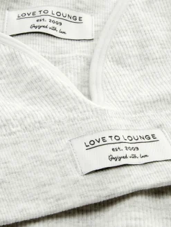 MULHER Primark Conjuntos De Lingerie|Pijamas^Conjunto Lounge Sutiã Bralette/calções Canelados