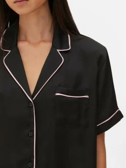 MULHER Primark Pijamas^Conjunto Pijama Camisola/calções Cetim