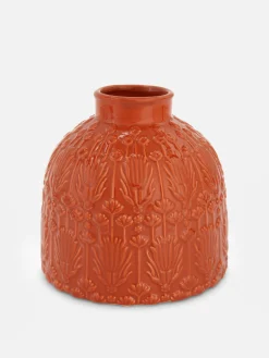 Primark Vasos E Suportes Para Plantas^Jarra Padrão Floral Relevo