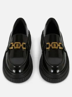 MULHER Primark Sapatos Rasos^Loafers Sola Grossa Detalhe Corrente