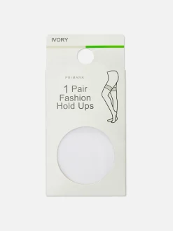 MULHER Primark Collants^Meias Liga Noiva