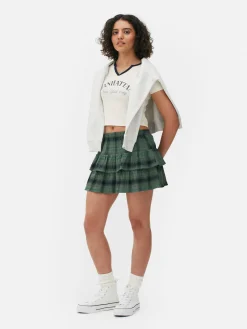 MULHER Primark Saias^Minissaia Camadas Padrão Xadrez