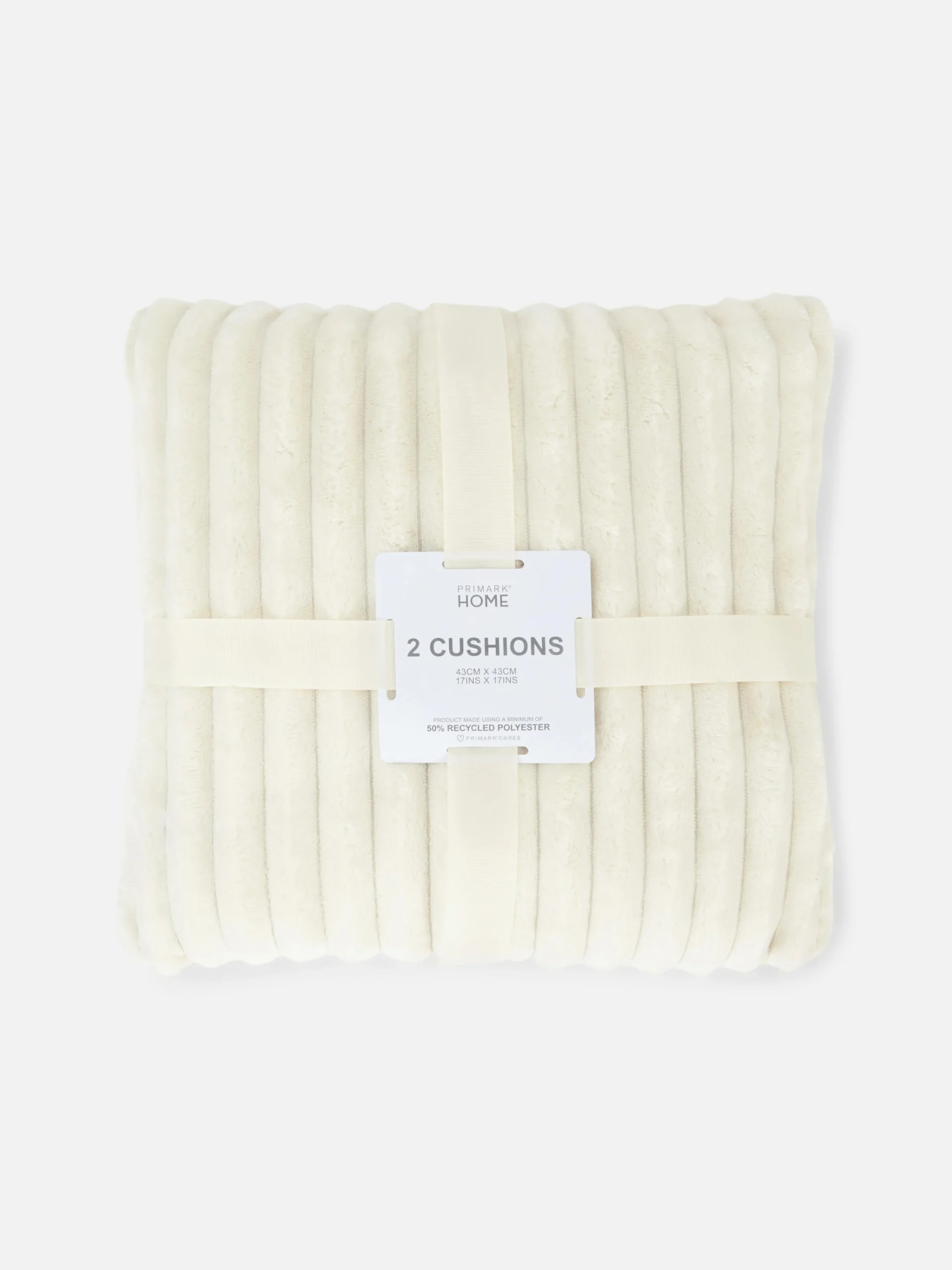 Primark Almofadas Decorativas E Capas^Pack 2 Almofadas Decorativas Caneladas Aconchegantes