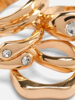 MULHER Primark Bijutaria^Pack 5 Anéis Grossos Sortidos