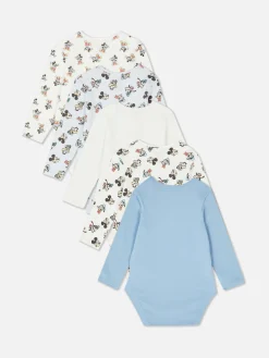 Primark Bodies E Tops Sem Mangas^Pack 5 Babygrows Disney Mickey Mouse & Friends