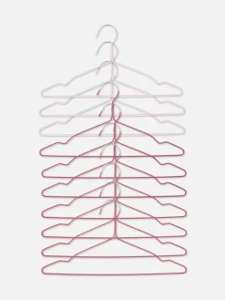 Primark Cabides E Arrumação De Parede^Pack 10 Cabides Metálicos Revestidos