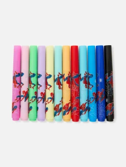 Primark Lápis De Cor^Pack 12 Marcadoras Perfumados MARVEL Homem-Aranha