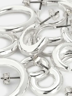 MULHER Primark Bijutaria^Pack 6 Pares Argolas Grossas