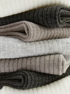 MULHER Primark Meias^Pack 7 Pares Meias Ténis Caneladas Tonais