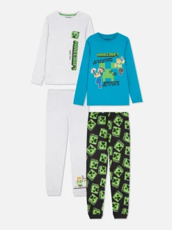 Primark Pijamas E Roupa De Dormir^Pack 2 Pijamas Minecraft