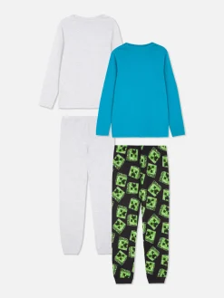 Primark Pijamas E Roupa De Dormir^Pack 2 Pijamas Minecraft