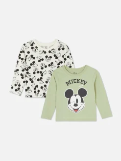 Primark Tops E T-Shirts^Pack 2 T-shirts Manga Comprida Disney Mickey