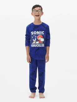 Primark Pijamas E Roupa De Dormir^Pijama T-shirt/calças Sonic The Hedgehog