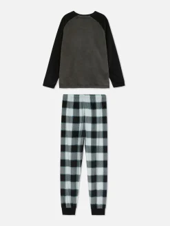 Primark Pijamas E Roupa De Dormir^Pijama Veludo Xadrez