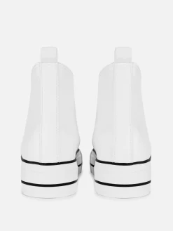 MULHER Primark Ténis^Ténis Cano Alto Plataforma Imitação Pele