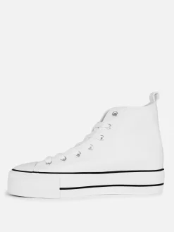 MULHER Primark Ténis^Ténis Cano Alto Plataforma Imitação Pele