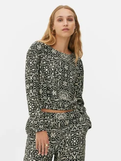 MULHER Primark Camisas E Blusas^Top Coord. Manga Comprida Bainha Cordão