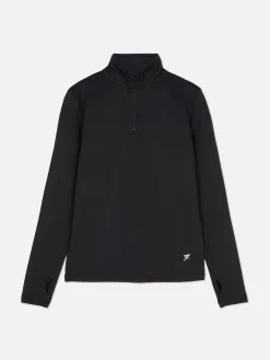 Primark Camisolas Com E Sem Capuz|Roupa De Desporto^Top Desportivo Fecho Correr 1/4 Orifícios Polegares