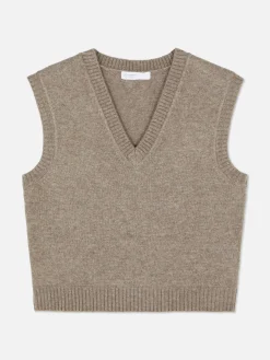 MULHER Primark Camisolas E Casacos De Malha^Top S/ Mangas Malha Decote V