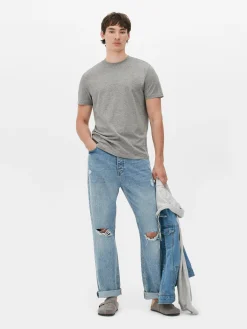 Primark Tops E T-Shirts^T-shirt Algodão Com Gola Redonda