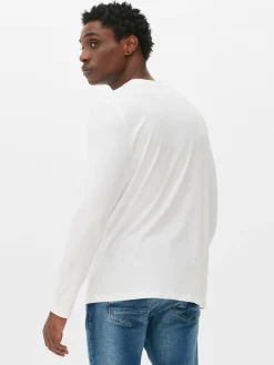 Primark Tops E T-Shirts^T-shirt Algodão Manga Comprida