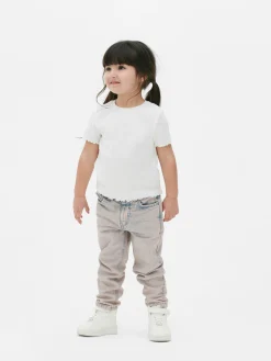 Primark Tops E T-Shirts^T-shirt Canelada Com Rebordo Franzido Coordenada