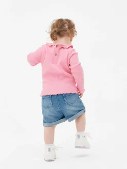 Primark Tops E T-Shirts^T-shirt Estampada Bainha Franzida