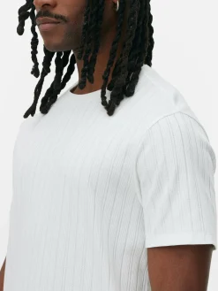 Primark Tops E T-Shirts^T-shirt Gola Redonda Canelada